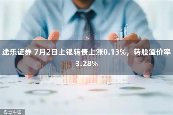 途乐证券 7月2日上银转债上涨0.13%，转股溢价率3.28%
